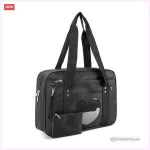 Kawaii Ita Bag Large Tote Shoulder Purse Oxford PVC Plastic
